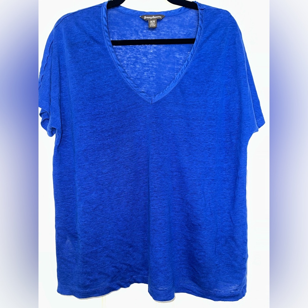 Tommy Bahama Blue Short Sleeve Vneck Tee medium